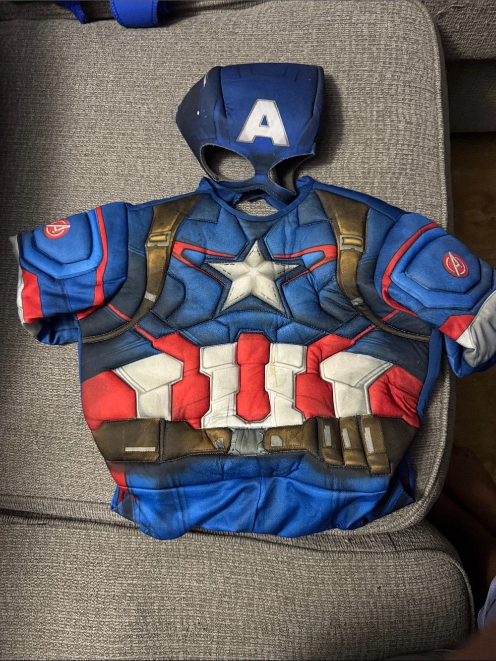 Captain America Kids Costume - Blue/Red Superhero Set
